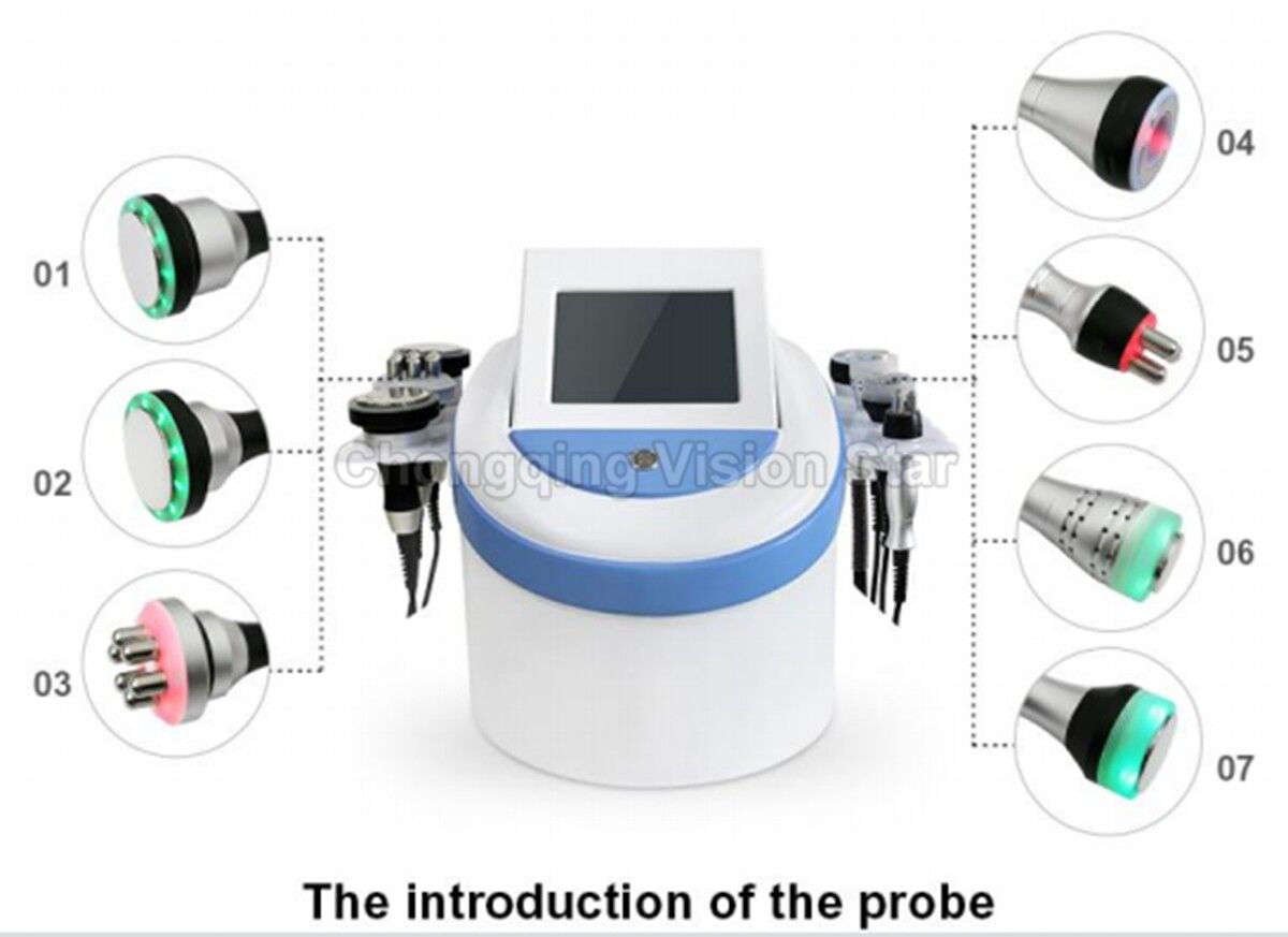 HYB-D80K 7 in 1 Ultrasound Body Slimming Cavitation Machine